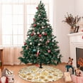 thumbnail image 7 of Sikiie Honey Honeycomb 30-48 inches {designName} Print Christmas Tree Skirt Snowman Xmas Tree Skirt with Edge Christmas Decorations for Holiday Party48", 7 of 7