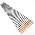 thumbnail image 5 of Plastic Fletched Fiberglass Arrows 12PCS Shaft Dia 7mm Hunting Arrow Archery, 5 of 6