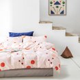 thumbnail image 3 of Juego de cama de algodón con estampado de frutas y fundas de almohada para dormitorio tamaño queen, 3 of 8