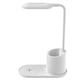thumbnail image 2 of Lámpara de mesa plástica portátil LED 3000-6000K Multi-Modos de memoria Función de carga inalámbrica Lámparas de carga de trabajo Herramienta de iluminación de luces Blanco Inevent HA059701-02B, 2 of 7