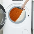 thumbnail image 5 of Oval Shaped Design Embossed Solid Color Memory Foam Soft Bathroom Rug Non-Slip PVC Backing, 5 of 5