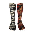 thumbnail image 5 of Kdxio Abstract Skull Guitar Art Funny Silky Novelty Funky Long Knee High Socks Soft 3D Print Cosplay Crazy Stockings for Men Women, 5 of 8