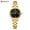 Black Dial_ Gold, variant on Women's Watches Waterproof Quartz Watches Stainless Steel Strap Korean Fashion Diamonds Ladies Watch