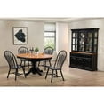 thumbnail image 2 of Sunset Trading Selections 48-66" Extending Dining Set w Buffet Black/Cherry Wood, 2 of 6