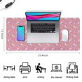 thumbnail image 5 of Long Mouse Pads for Desk,Pink Unicorn Heart Crescent Pattern Desk Mats on Top Of Desks, Desk Mouse Pad Extra Large with 3mm Non-Slip Base and Stitched Edge for Gaming,Office,Work,Home 35.4"x15.7", 5 of 6