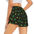 thumbnail image 4 of Picia St. Patrick's Day8 Pattern Women's 2 in 1 Athletic Running Shorts High Waisted Workout Casual Gym Sweat Shorts with Comfy Liner Zipper Pockets-XX-Large, 4 of 9