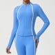 thumbnail image 5 of Ailaofu Running Jacket for Women Workout Jackets Zip Up Slim Fit Athletic Yoga Cropped Tops, 5 of 6
