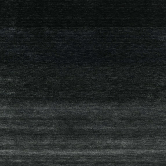 Ahgly Company Indoor Square Contemporary Black Abstract Area Rugs, 6' Square