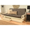thumbnail image 2 of Somette  Beli Mont Antique White Full-size Storage Futon Set with Mattress Canadian Pattern Transitional, Rustic 8 in, 2 of 5