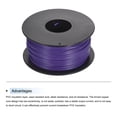 thumbnail image 3 of Uxcell 24AWG Stranded Wire Hookup 30M/100ft Purple, Electrical Wire UL1007 Spool, 3 of 6