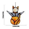 thumbnail image 3 of Kraoden Angel Cats Memorial Gift, Colorful Hanging Ornament for Cat Lovers, Pet Memorial Decoration, Stained Glass Suncatcher, Elegant Tribute for Lost Cats, 3 of 6