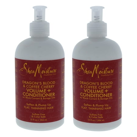 Dragons Blood and Coffee Cherry Volume and Conditioner by Shea Moisture for Unisex - 13 oz Conditione - Pack of