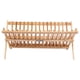 thumbnail image 2 of Plato de Fregadero Plegable de bambú de Doble Nivel Rack Organizador de Cocina, Estantes de Drenaje para Platos y Tazones Ventilación con Diseño Portátil y, 2 of 6