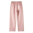 thumbnail image 4 of Men's Casual Pants Men's Casual Pants Solid Color Suede Straight And Pink XL, 4 of 4