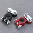 thumbnail image 6 of 2Pcs Universal Black Red Car Battery Terminals Clamp Flexibi M1J4 W3O0, 6 of 9