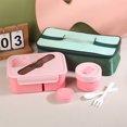 thumbnail image 1 of Werulen Under $5 ! Adult Lunch Box Soup Mug Kit Portable Bento Box with Spoon Fork and Insulated Bag Large Capacity Microwavable Lunch Containers for Outdoor Work, 1 of 6