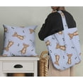 thumbnail image 5 of Soimoi Blue Silk Fabric Footprints & Mouse Kids Decor Fabric Printed Yard 44 Inch Wide, 5 of 5