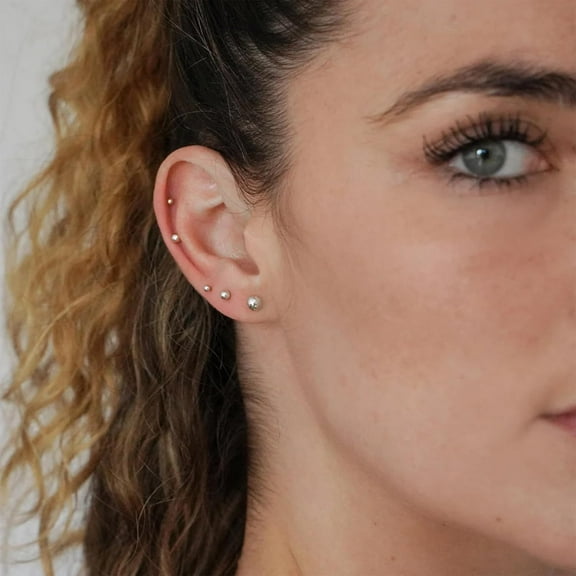 Small Gold H Ie Hoop Earrings Set For Women 14K Real Gold Plated Hypoallergenic Lightweight Earrings For Sensitive Ears Everyday Earrings Sets For Ltiple Piercing Cartilage Hoop Earrings Sta[o2124]