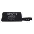 thumbnail image 3 of ThisWear Gifts for Grams Like Wise Old Owl Less Feathers Beak and Stuff 2-pack Laser Engraved Leatherette Luggage Tags Black, 3 of 4
