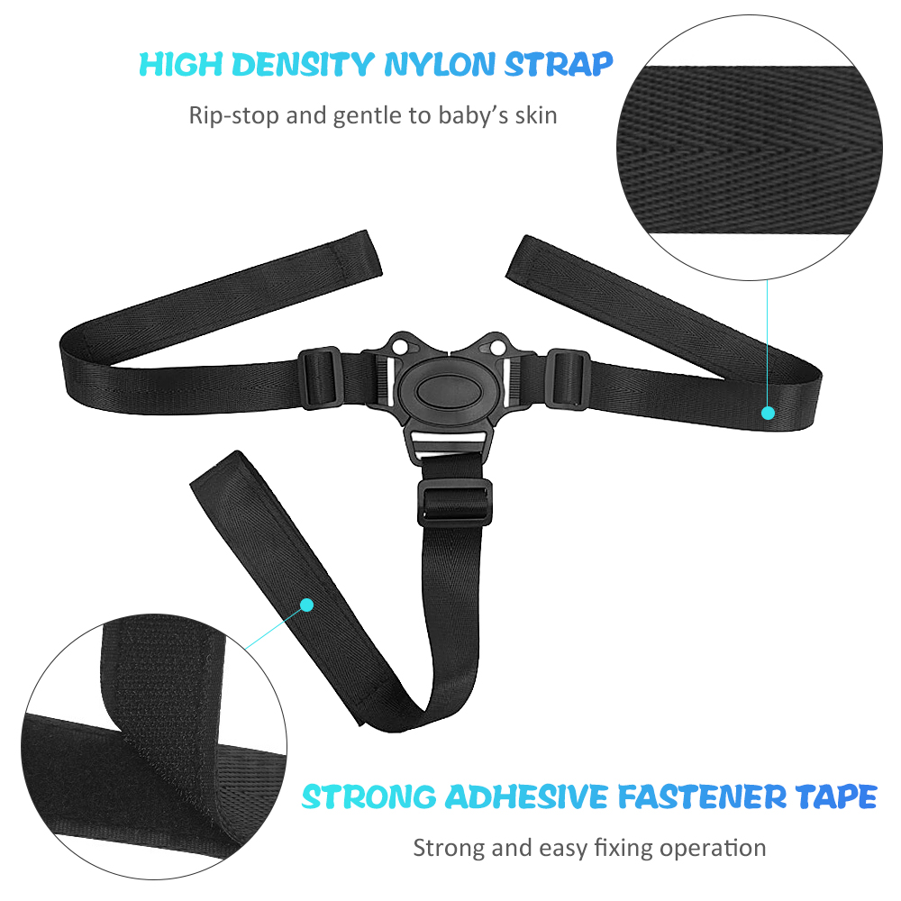 Eccomum Baby Safety Belt Adjustable 3 Point Harness Baby High Chair ...