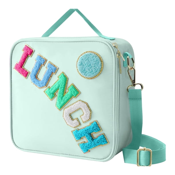 Bonita bolsa térmica para el almuerzo para niños, adolescentes, niñas y niños, con correas ajustables para el hombro. Bolsa para el almuerzo y el picnic.