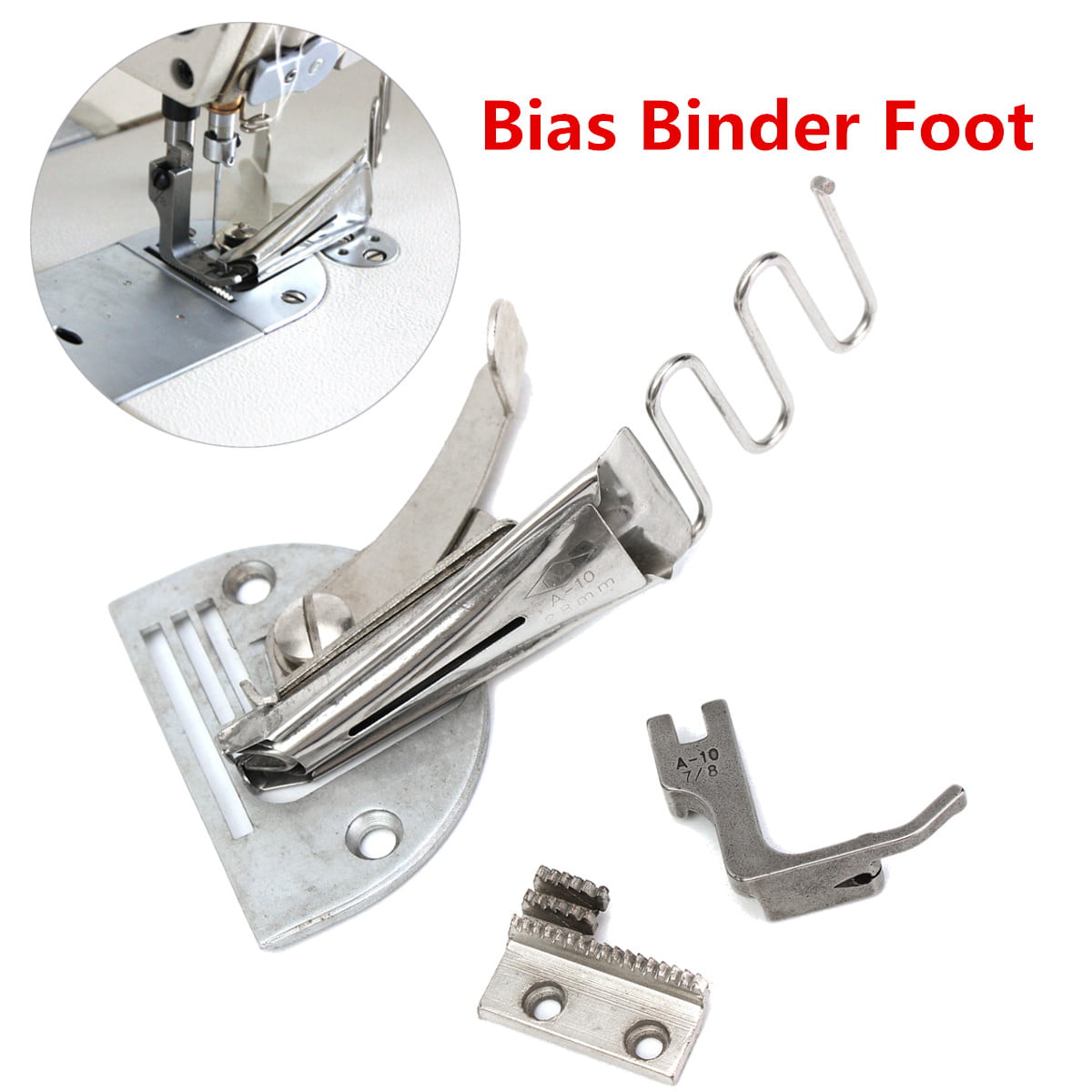 Bias Binder Foot Nähfüße Tape Size 28mm für Brother Singer Nähmaschine Curving 