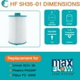thumbnail image 4 of Hurricane 3 Pack HF5H35-01 Advanced Pool and Spa Filter Cartridge Replacement, 4 of 9