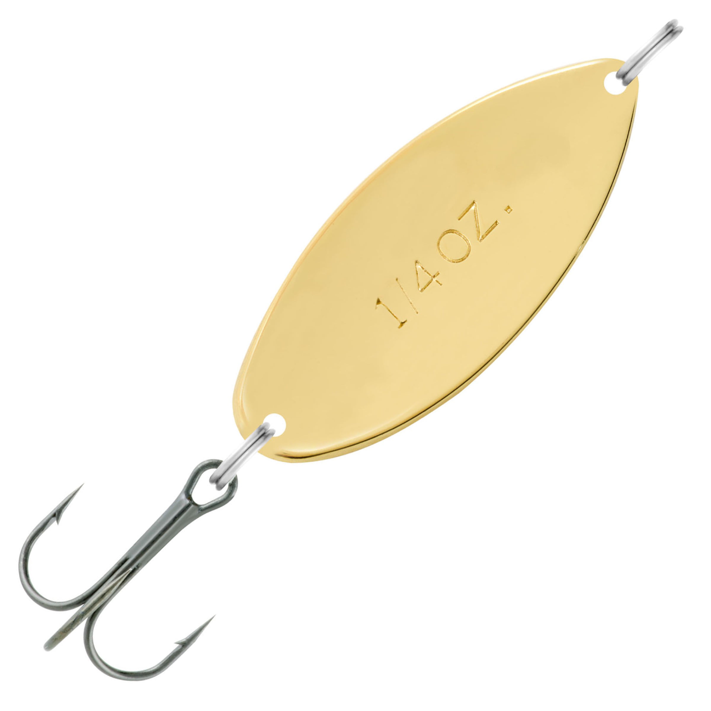 South Bend Kast-A-Way Shud-L-Spoon Freshwater Fishing Lure, Orange Gold,  1/4 Ounce, Fishing Spoons