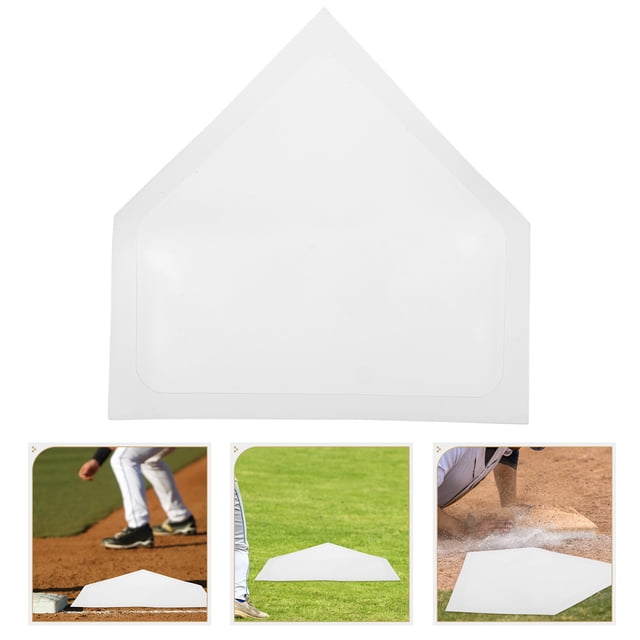 Ensemble de Base de Baseball, Plaque de Baseball pour Domicile Robuste, Bases de Baseball à Lancer Repères, Bases en Caoutchouc à Lancer pour l'Entraînement de Pratique de Lancer au Baseball et au Softball