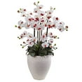 thumbnail image 1 of Nearly Natural 1420-WH Phalaenopsis Orchidée avec Jardinière Blanche, 1 of 2