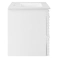 thumbnail image 3 of Modway Render 30" MDF Wood Wall-Mount Bathroom Vanity in White, 3 of 4