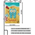 thumbnail image 2 of Hello Summer Garden Yard Flag 12.5"x 18" Double Sided Polyester Beach Slippers Surfboard Vacation House Flag Banners for Patio Lawn Outdoor Home Decor, 2 of 6