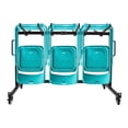 thumbnail image 4 of Folding Table Cart with 4 Silent Swivel Caster Wheels, Large Folding Table Dolly, Holds 42 Tables, 12 Bars, for Display, Storage, Event Transport, Organizer Cart, 4 of 13