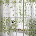 thumbnail image 4 of OAVQHLG3B Tulle Curtains 1 Panel Peony Sheer Curtain Tulle Window Voile Drape Valance for Living Room Bed Room, 4 of 8