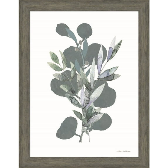 Great Art Now Watercolor Greenery Series by Bluebird Barn, Framed Wall Art, 19.5W x 25H