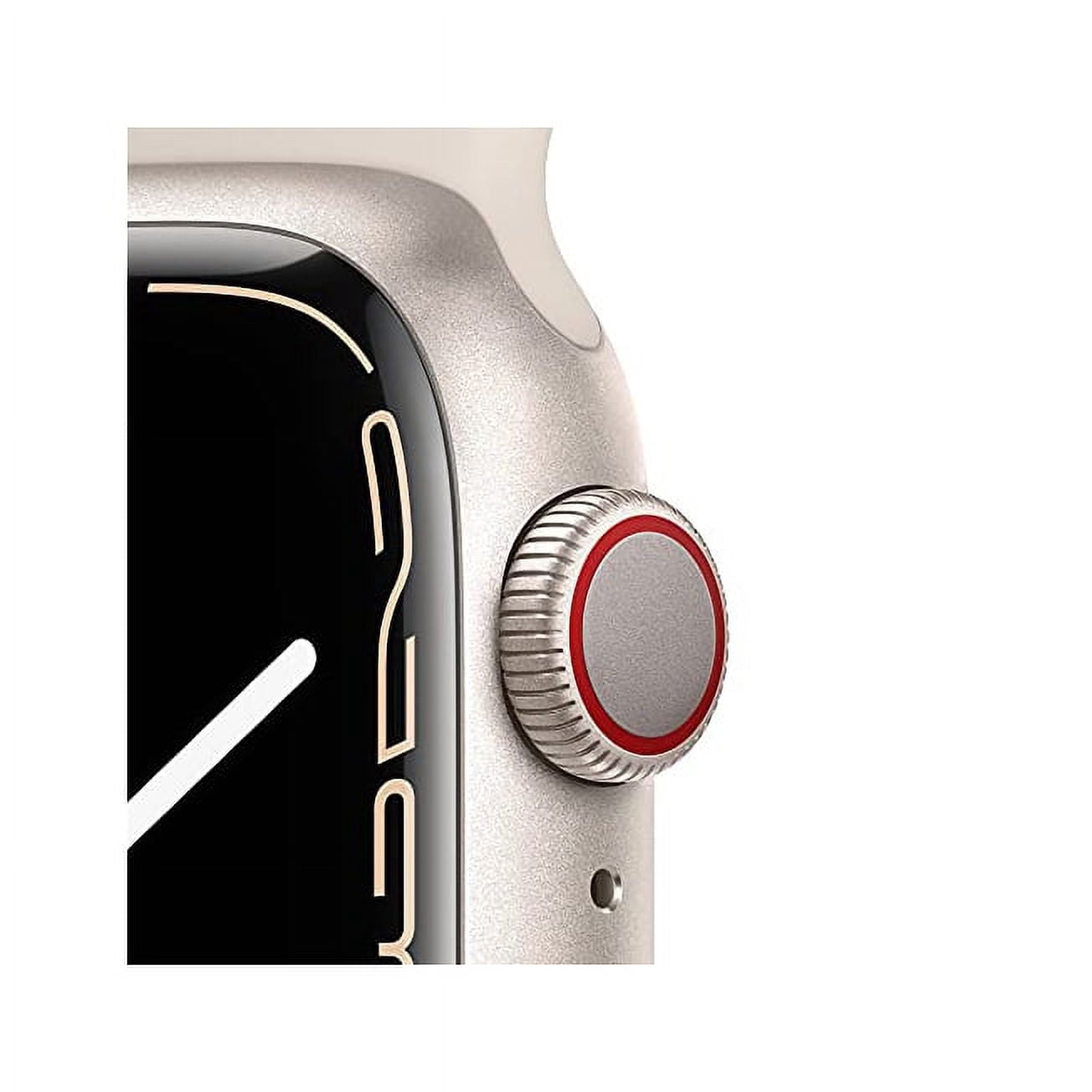 Restored Apple Watch Series 7 GPS + LTE w/ 41MM Starlight Aluminum Case Starlight Sport Band (Refurbished)