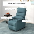 thumbnail image 6 of HOMCOM Electric Power Lift Recliner Chair for the Elderly, Blue, 6 of 10