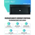 thumbnail image 2 of Serene Valley Rectangular Countertop Single Granite Bathroom Sink, Black, 2 of 8