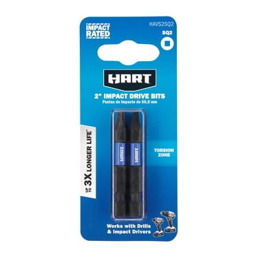 HART 2-Piece 2-inch Impact Drive Bit Set (SQ2)