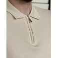 thumbnail image 5 of COOFANDY Mens Textured Knit Polo Shirts Zipper Polo Shirts Short Sleeve Casual Lightweight Golf Shirt, 5 of 5