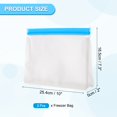 thumbnail image 2 of Uxcell 10"x2"x7.3" Reusable Freezer Bag, 3 Pcs Leakproof Zip Food Storage Stand Up Bags Fridge Snack Vegetable Fruit Ice Container for Long-Lasting Freshness, Blue, 2 of 7