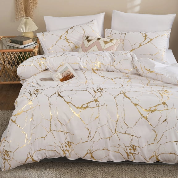 3PCS Super soft, high-grade, and breathable，Gold-stamped textured bedspread set (1 blanket   2 pillowcases without pillow cores) Home-based dormitory