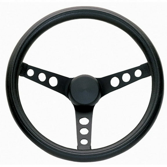Grant Black Paint Steel 13-1/2 in Diameter Performance Steering Wheel P/N 338