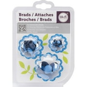 Angle View: Painted Brads 54/pkg-blue
