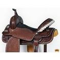 thumbnail image 5 of 16 In Hilason Western Horse Barrel Racing Trail American Leather Saddle Dark Brown Tack, 5 of 8