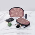thumbnail image 5 of YFYANG 2 Piece Women's Portable Makeup Bags, Baroque Vintage Floral Texture Clutch Travel Toilet Bags Cosmetic Organizer, 5 of 7