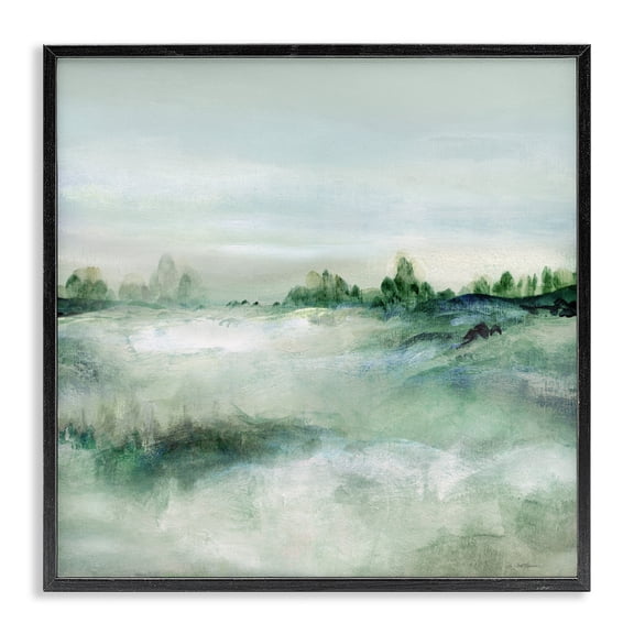 Stupell Industries Transitional Far Reaching Meadow Black Framed Giclee Art, 12 x 12, by Carol Robinson