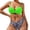 D337/Green, variant on Women's Bikini Sets Women High Waisted Bikini Push Up Two Piece Swimsuits Vintage Two Piece Retro Ruched High Waist Print Bikini Set Beach Swimwear