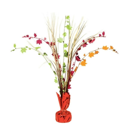 Fall Foil Spray Center Piece 12 Inches