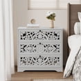 thumbnail image 3 of Wirrytor Gray 3 Drawer , Modern Chest of Drawers with Handles, Accent Wood Storage Cabinet for Bedroom, Living Room and Kitchen, 3 of 8